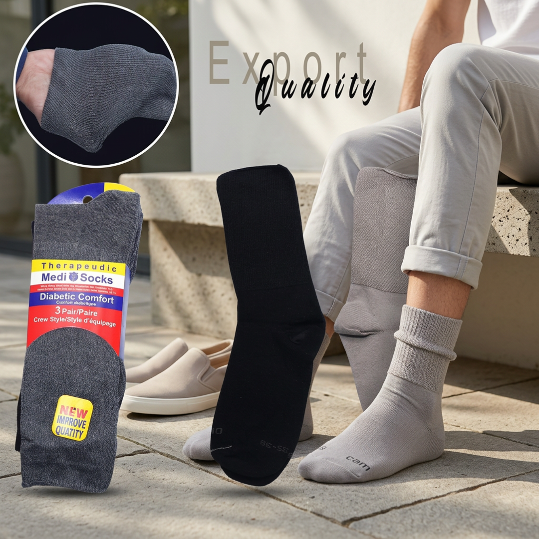 Unisex Cotton Medicated Socks Pack of 6