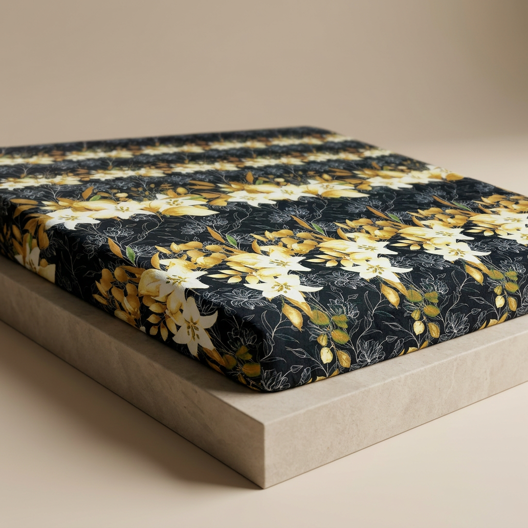 Waterproof Printed Terry Cotton Mattress Cover King Size