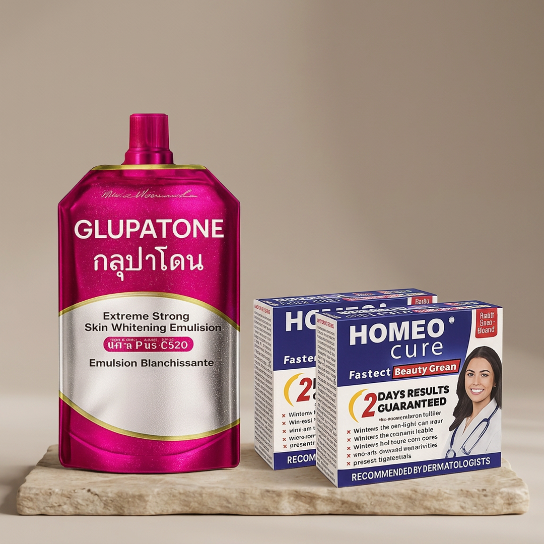GLUPATONE Emulsion 50ml + Homeo Cure Beauty Cream 2 Pcs