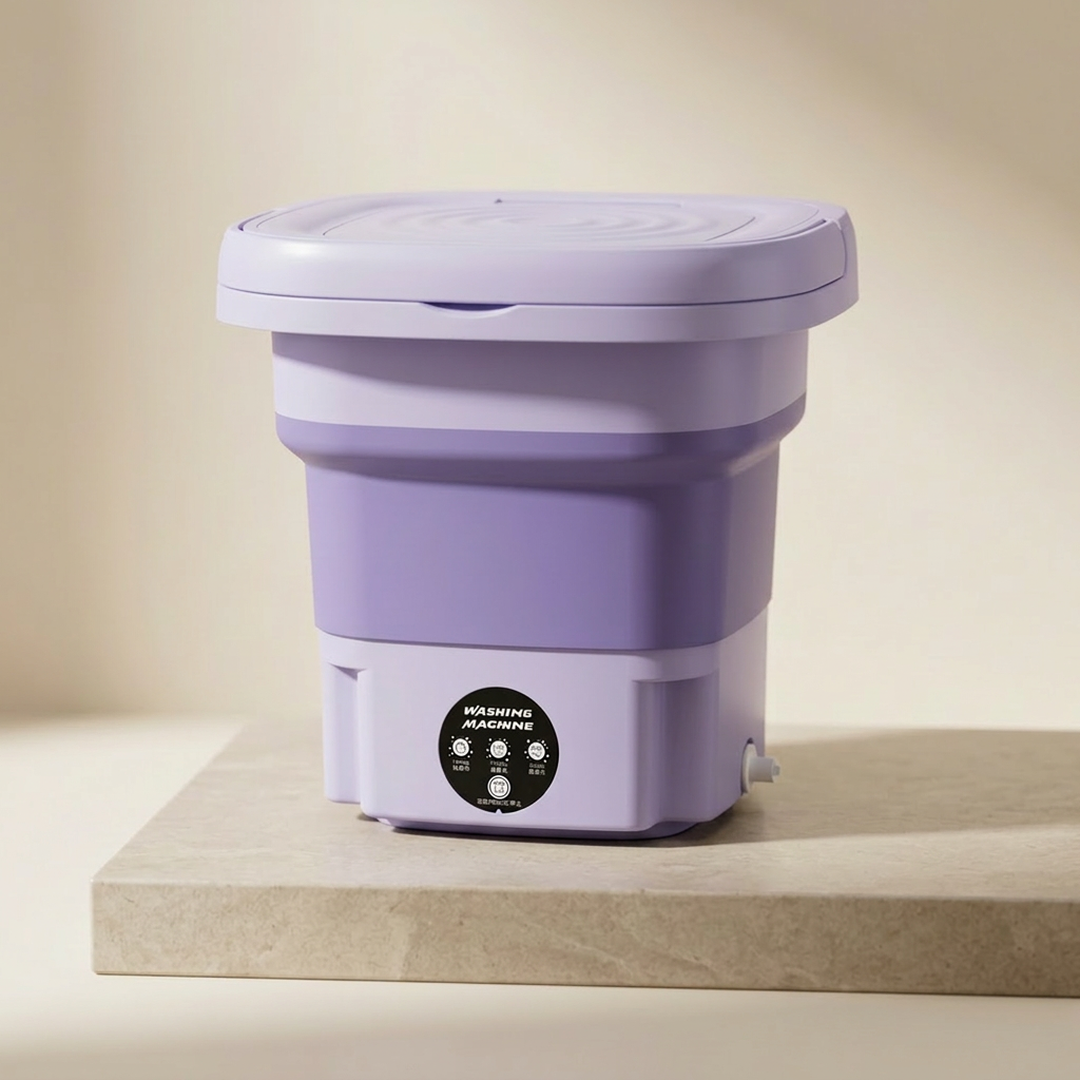 Portable Collapsible Washing Machine Lavender 3cm ABS