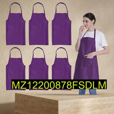 Purple Parachute Aprons 6 Pcs Kitchen Craft Protection