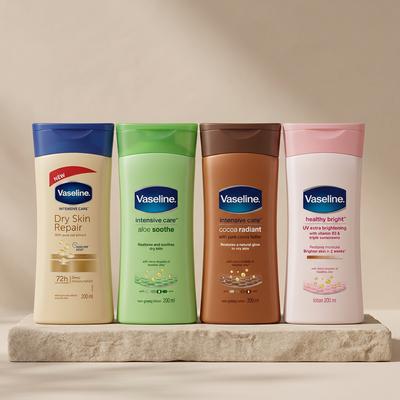 Vaseline 4-Piece Body Lotion Set for Hot Pakistani Skin