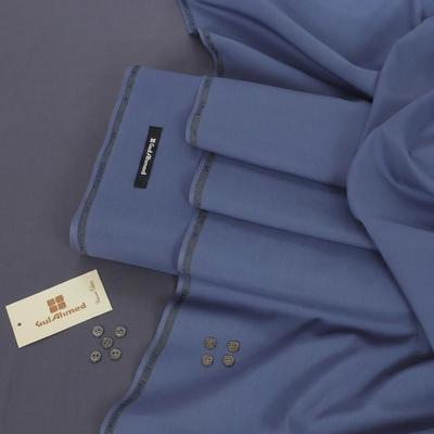 Royal Swiss Blue Suit Fabric for Men 4m Wash & Wear