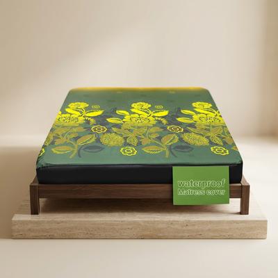 Waterproof Printed Terry Cotton Mattress Cover King Size