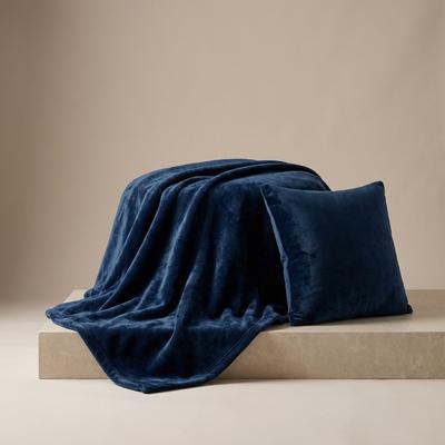 Blue Fleece Blanket Double Bed Warm Cozy New Arrival