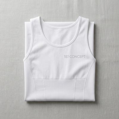 Men's Slim Fit Nylon Vest White XL to 3XL thumbnail 1
