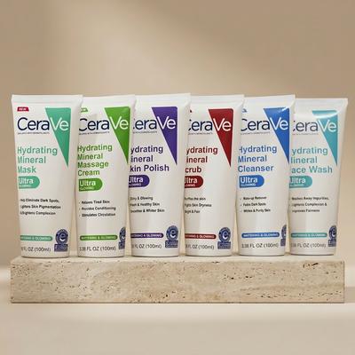 CeraVe Hydrating Mineral Facial Kit 6-Piece Whitening & Glowing