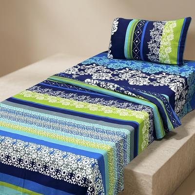 Crystal Cotton Single Bedsheet Set Multicolor Printed 2 Pcs