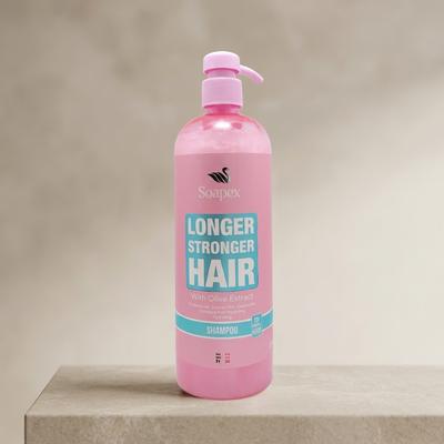 Soapex Longer Stronger Hair Shampoo 800g Vitamin E B5 Anti-Fall