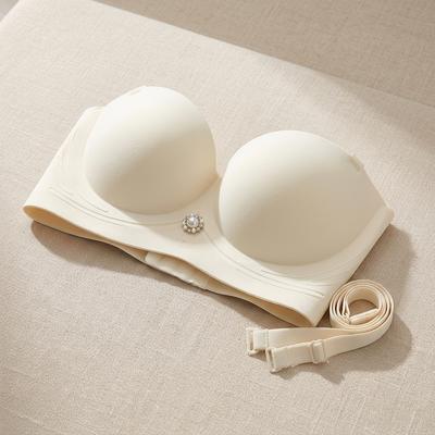 Traceless Half-Cup Bra for Pakistani Women, Soft Breathable, Detachable Straps