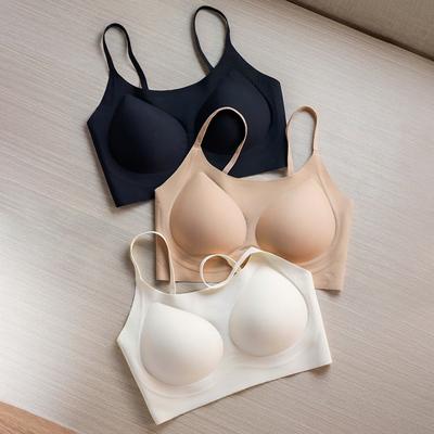 Seamless Invisible Bra for Women, Navy, Beige, White