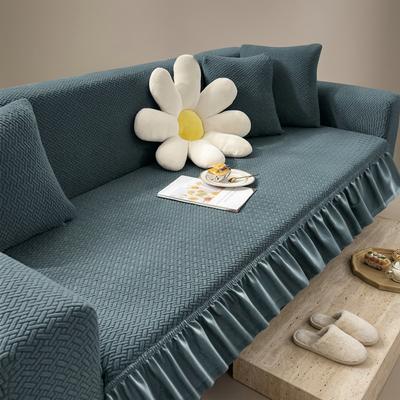 Velvet Textured 6 Seater Sofa Cover Dust Proof