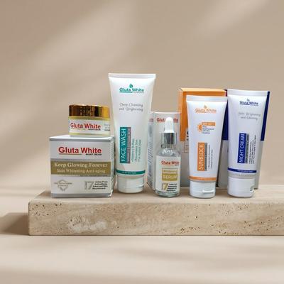5-in-1 Glutathione Whitening Skincare Bundle for Radiant Skin