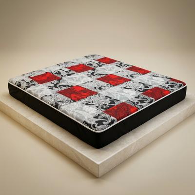 Waterproof Paisley Mattress Cover Red Black White Double Bed