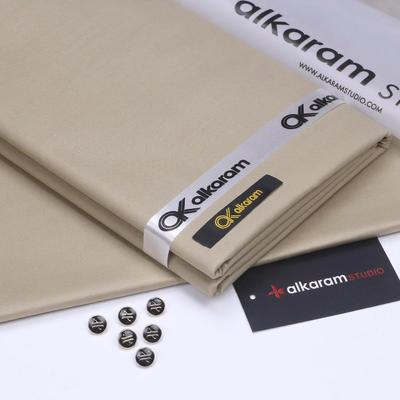 Unstitched Cotton Suit Beige Eid Ramadan Summer