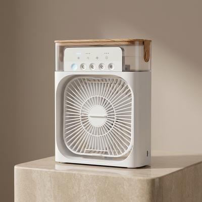 Mini Air Cooler Fan with LED Light & USB Power
