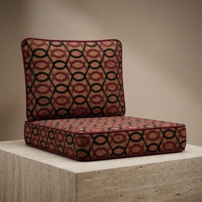 Brown Velvet Printed Sofa Cushion Covers Set of 10