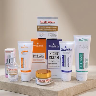 Gluta White 5-in-1 Skincare Bundle 200g Multicolor