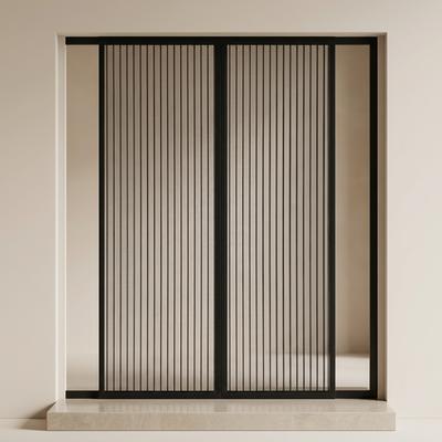 Black Magnetic Screen Door Mesh Curtain Auto Seal