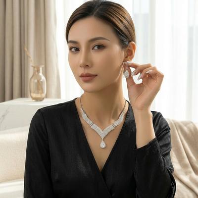 European & American Wedding Jewelry Set for Women