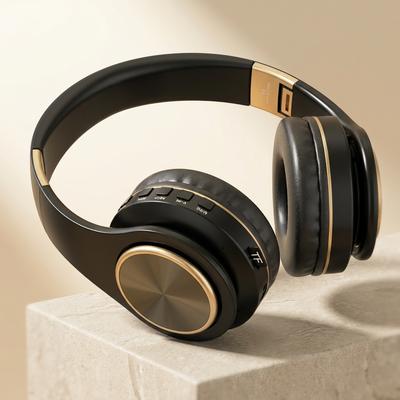 Wireless Bluetooth Headset with Gold Finish
