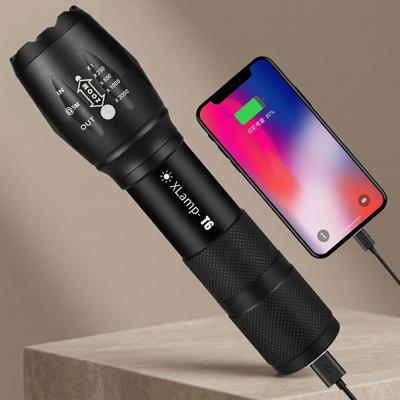 Rechargeable Zoom Flashlight for Outdoor Use