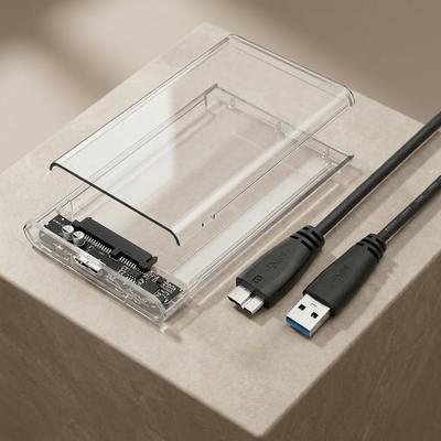 Transparent USB 3.0 SSD External 2.5" Box