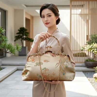 Vintage Embroidered Banquet Bag for Women