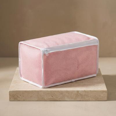 Pink Mesh Shoes Washing Bag for Home Storage