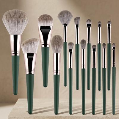 Green Cloud Makeup Brush Set 185mm