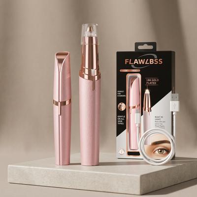 Electric Eyebrow Trimmer for Women Rose Gold