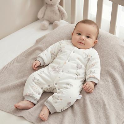 Newborn Baby Cotton Jumpsuit with Car Print