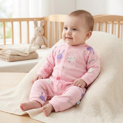 Baby Cotton Jumpsuit Set for Newborns Autumn Wear