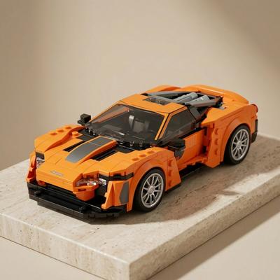 Double Eagle Click Remote Control Off-road Car Building Blocks Orange