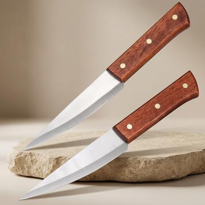 Stainless Steel Bloodletting Knife with Leather Handle