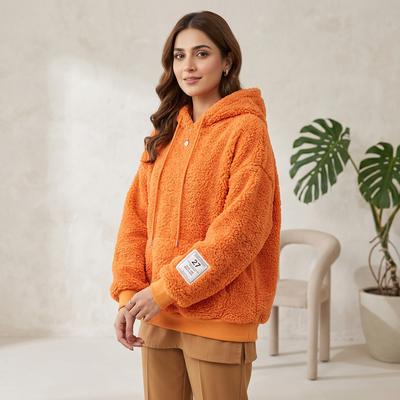 Pink Fleece Lined Women's Winter Jacket with Embroidery