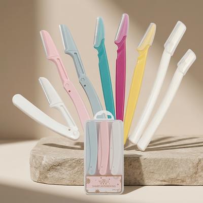 Microscope Eyebrow Trimming Knife Set 3 Pcs Foldable Mini
