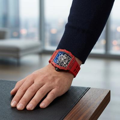 Richard Watch Red Black Butterfly Design