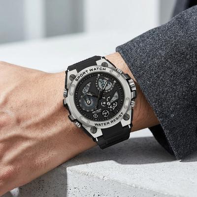 Sanda Water Resistant Men's Chronograph Watch Black
