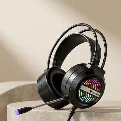 Computer headset headset e-sports game desktop notebook USB wired microphone Mobile Phone 7.1 channel