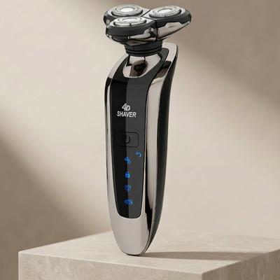 4D Electric Rechargeable Men's Razor Waterproof Quiet Fully Washable