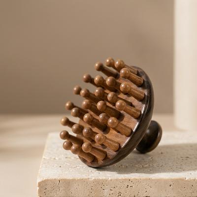 Natural Ebony Hair Meridian Comb for Scalp & Body