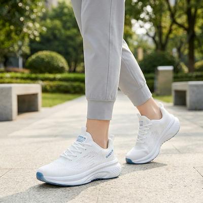 Cross-Border Wholesale Sports Shoes for Women, Wholesale Spring and Summer Thick-Soled Student Running Shoes, Fashionable, Lightweight, Simple, Breathable Women's Shoes