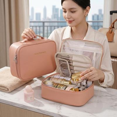 Split Cosmetic Brush & Beauty Kit Storage Bag