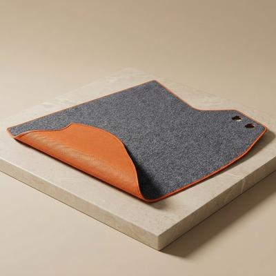 Dark Blue Trunk Mat with 5mm Leather Upgrade
