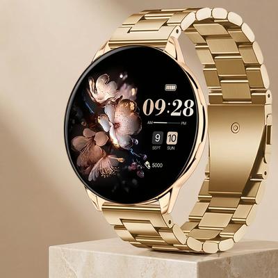 Pink Smart Watch with Bluetooth & Heart Rate Tracker