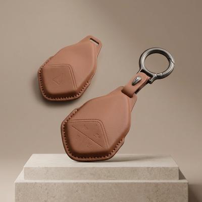 Changan Deep Blue S07 Key Cover Brown Leather