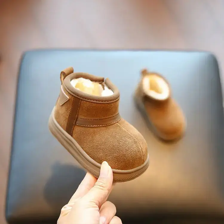 Boys' Soft-Soled Winter Cotton Boots Brown — feature 4