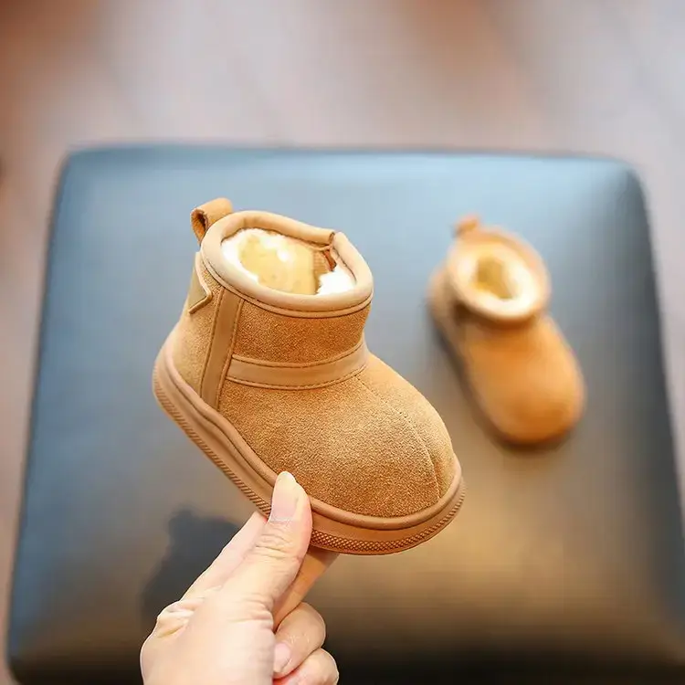 Boys' Soft-Soled Winter Cotton Boots Brown — feature 5