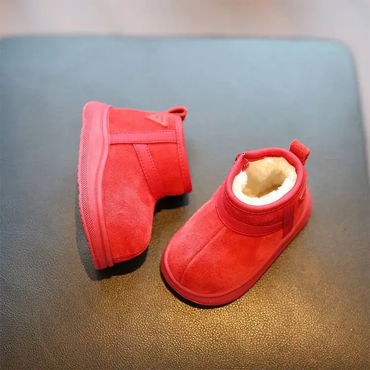 Boys' Soft-Soled Winter Cotton Boots Brown — feature 8